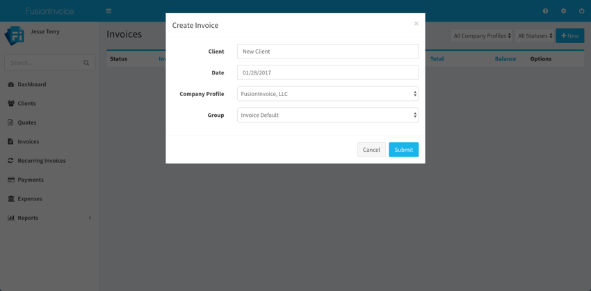 create invoice 2