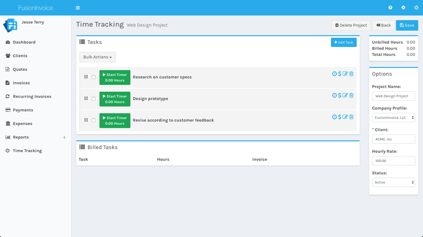 time tracking add task 3